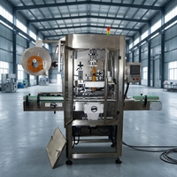 Machine d'étiquetage de manchons pour bouteilles en plastique et en verre, canettes et barils