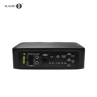 Subwoofer de voiture fin 68NANO 6x8 pouces 600W RMS, alimentation active, 12Vdc, 90dB SPL max, batterie rechargeable, télécommande, mono
