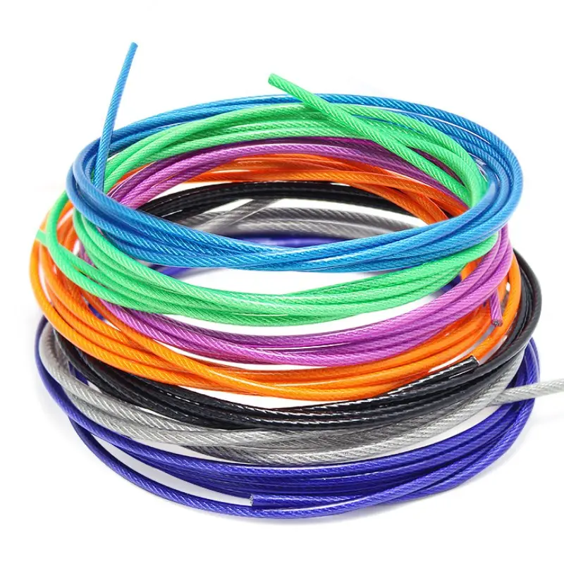 7X7 Dây 1.5Mm Tráng Đến 2Mm Nylon PVC PA Nhựa Tráng Dây Thép Không Gỉ Dây Thừng