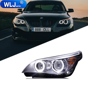 Gruppo <span class=keywords><strong>Fari</strong></span> LED <span class=keywords><strong>Angel</strong></span> Eye per BMW Serie 5 E60 2003-2010, Modelli 523 530, Upgrade Lenti Modificate, Sostituzione <span class=keywords><strong>Fari</strong></span> Anteriori - Product Image 1