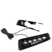 Parachoques Delantero YORGA para F150 F-150 2009-2014, Estilo Raptor de Acero Negro con Luces LED