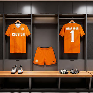 レトロ 快適 速乾 高品質 大きいサイズ 昇華デジタルプリント サッカーキット サッカーユニフォーム - Product Image 3