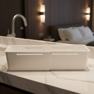 Boîte de rangement à tiroirs ajustables 27-38,5 cm, compartiments en PP sans couvercle, pour organiser vêtements, papeterie, pièces détachées, multi-espaces - Product Image 4