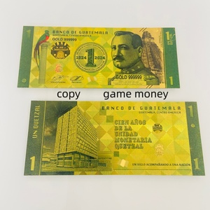 Wholesale High Quality <strong>Prop</strong> Banknotes Electroplated Gold Leaf Banknotes Movie Money Gold Foil Bank <strong>Notes</strong> 24k Stitch - Product Image 1