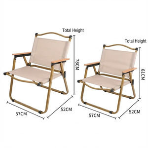 Cắm trại đồ nội thất Gấp Cắm Trại ghế-nhiệm vụ nặng nề 120kg tải Công suất thiết kế hiện đại di động thân thiện với môi cho cắm trại ngoài trời - Product Image 2