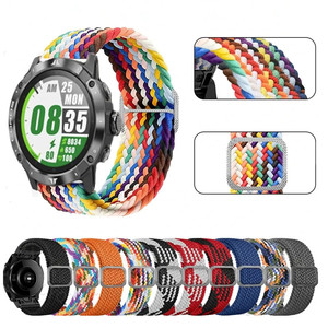 Bracelet élastique réglable en nylon QuickFit 22mm 26mm pour montre Garmin Fenix 7X Pro <span class=keywords><strong>Epix</strong></span> <span class=keywords><strong>Gen</strong></span> 2 instinct 2X Solar Forerunner 965 - Product Image 2