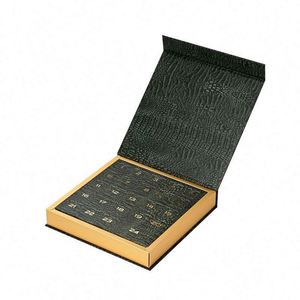 Boîte cadeau de luxe en carton magnétique écologique, impression typographique, logo, forme de livre, séparateur, couvercle rabattable, taille personnalisée - Product Image 5