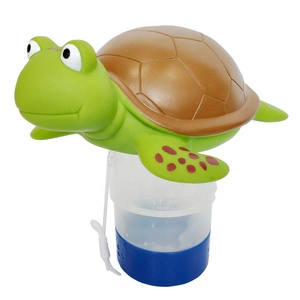 Turtle Water <strong>Chlorine</strong> <strong>Tablet</strong> Floater Pool Floating <strong>Chlorine</strong> Dispenser Cleaning for Chemical <strong>Tablets</strong> Fits 3" Tabs Bromine - Product Image 1