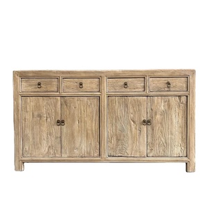 Античный Восстановленный винтажный шкаф из натурального вяза - Product Image 5