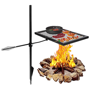 Barbecue portable en acier inoxydable pour usage extérieur, avec support, plaque <span class=keywords><strong>de</strong></span> cuisson et grille <span class=keywords><strong>de</strong></span> barbecue - Product Image 1