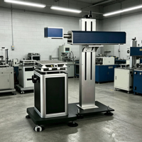 Graveur laser UV à colonne intégrée avec refroidissement par eau, facile à utiliser, compatible CNC, prend en charge les formats DXF/AI/PLT