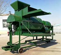 Décortiqueuse diesel tout-en-un à haute productivité, décortiqueuse mobile multi-cultures pour le battage et le nettoyage
