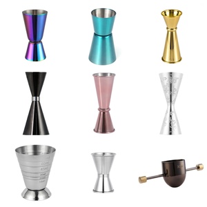 10/20ml 20/40ml 30/60ml taza medidora de espíritu de doble medida personalizada Jigger de cóctel de barman de acero inoxidable - Product Image 3