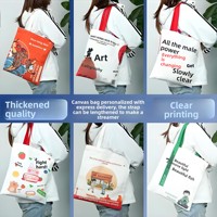 Sac fourre-tout en toile personnalisable avec logo imprimé pour la publicité et l'éducation scolaire - Style moderne et tendance