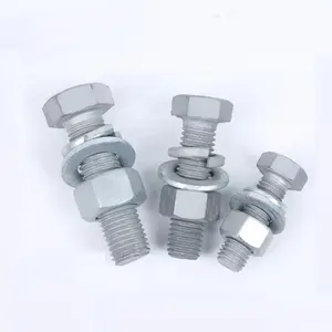 Factory Supplied DIN933 Zinc Plated Hex Hexagon Head Bolt For Sale