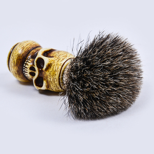 <span class=keywords><strong>Pennello</strong></span> da <span class=keywords><strong>Barba</strong></span> Professionale con Manico in Resina e Pelo di <span class=keywords><strong>Tasso</strong></span>, Set con Ciotola per Rasatura - Product Image 6