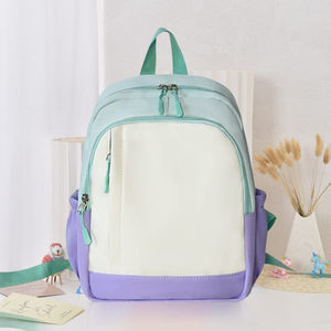 Hojo Training Class Custom Logo Zipper Double Shoulder Straps Girls 2025 New Model Color-Contrast <b>Lightweight</b> School <b>Backpack</b> - Product Image 6
