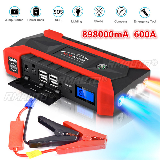 89800mAh High Power Car Jump Starter 12V 4USB Portable Starting Device Power Bank Car Charger for Car Battery Booster Buster