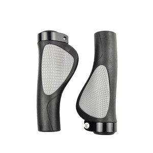 Poignées de vélo antidérapantes 22,2 mm ergonomiques en caoutchouc durable, pièces de guidon de vélo de montagne, <span class=keywords><strong>accessoires</strong></span> <span class=keywords><strong>BMX</strong></span> - Product Image 2