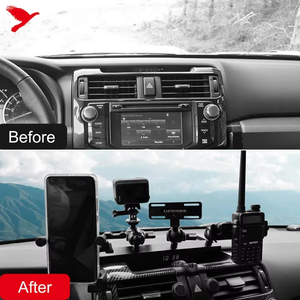 Untuk Toyota 4Runner 10-24 Aksesoris Interior Mobil Dudukan Konsol Tengah Dasbor yang Dapat Disesuaikan Multi-fungsi Penyangga Ponsel di Mobil - Product Image 4
