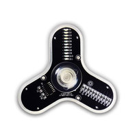 LED Fidget Spinner Fabrication DIY Electron Kit RG550 3 Feuilles Lumineux Fingertip Gyro DIY Parts Soldering Kit Electronic Training