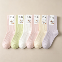 Chaussettes en coton pour femmes et hommes, vente en gros, chaussettes athlétiques respirantes mi-mollet à double aiguille pour dames, OEM ODM pour les distributeurs