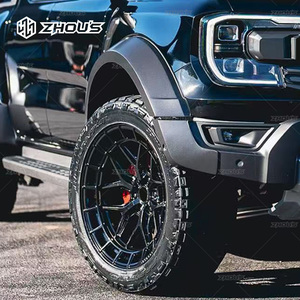 Accesorios Exteriores para Automóvil Modificación y Mejora Guardabarros Anchos en Negro Mate para Ford Ranger Raptor 2023 - Product Image 2
