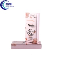 Caja de Regalo Plegable Personalizada con Impresión de Logotipo en CMYK, Caja de Embalaje Portátil para Pestañas y Maquillaje para Adultos