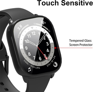 Funda Rígida de PC para <span class=keywords><strong>Xiaomi</strong></span> Redmi Watch 3 Active Case Lite 6 5 4, Protector de Pantalla de Vidrio Templado con Cobertura Total - Product Image 3