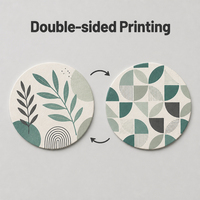 Sous-verres en carton personnalisés ultra-absorbants pour café, thé, boissons, impression numérique, impression UV, pelliculage, logo