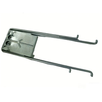 Bras de support interne en acier pour rideau latéral de camion 590mm 640mm, barre tendeur anti-éclaboussures pour pièces de carrosserie de camion commercial