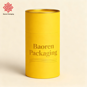 Baoren กล่องกระดาษบรรจุเยื่อบุกำมะหยี่สีเหลืองกล่องกระดาษบรรจุภัณฑ์เค้กช็อคโกแลตสำหรับเด็กหลอดกระดาษแบนสำหรับใส่อาหาร - Product Image 6