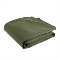 Bâche industrielle sur mesure, imperméable, 100% acrylique, en tissu brocart enduit de silicone, robuste, vert armée, grande taille pour entrepôt de voitures
