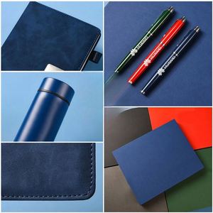 Customizable A5 B5 Hard <b>Journal</b> <b>Planner</b> Gift Thermos USB Corporate Gift Featuring PU Leather Thread Sewing Personalized Pen - Product Image 4