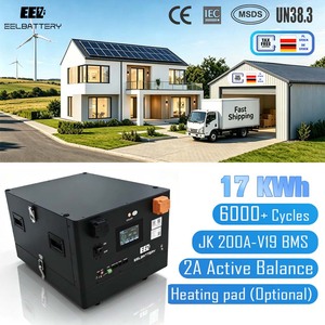 Poland Stock 16kwh 15kwh <b>48v</b> 314ah 280 324ah Solar <b>Battery</b> 51.2V Horizontal <b>Battery</b> Pack for Solar Storage System BMS - Product Image 1