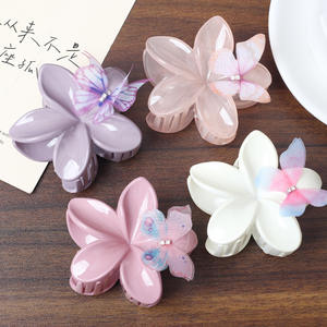 إكسسوارات شعر من المصنع بلون الحلوى مشابك من Plumeria Bauhinia لمحاكاة زهور الكمبيوتر على الطراز الأوروبي والأمريكية - Product Image 3