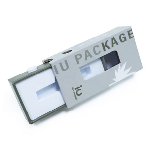 Custom child proof 0.5ml 1ml child resistant proof lock sliding box drawer paper box