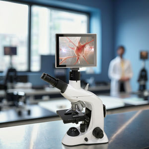 TX-BM-04 휴대용 지질 현미경 가격 무한대 대물렌즈 실험실용 삼안 현미경 내장형 디지털 카메라 및 모니터 포함 - Product Image 2