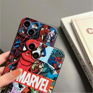 เคสโทรศัพท์ TPU ป้องกันเต็มขอบลายการ์ตูนสไปเดอร์แมน <span class=keywords><strong>Marvel</strong></span> สไตล์แฟชั่น พร้อมโลโก้สั่งทำ สำหรับ iPhone 17 16promax ดีไซน์เท่ห์ - Product Image 5