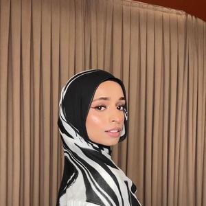 Customizable Logo Muslim Luxurious Modal Hijab <b>Print</b> Ladies Wear Customizable Elegant <b>Islamic</b> Stretchy Comfortable Soft - Product Image 1
