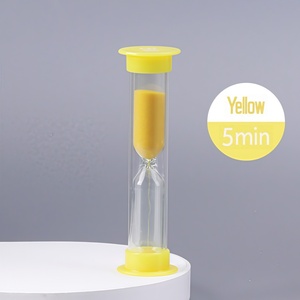 Modern Çevre Dostu Taşınabilir Hafif Kum Saati 10 Saniye ABS Cam El Yapımı Dayanıklı Silindirik Promosyon Hediyesi - Product Image 4