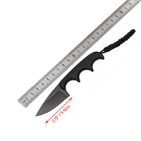 Mini couteau de chasse et de camping d'extérieur, manche en Micarta, lame en acier 5Cr13, couteau à lame fixe, couteau de poche, couteau utilitaire DIY, personnalisable OEM