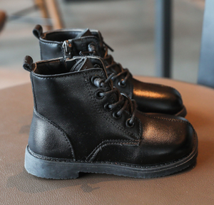 Nouvelles bottes pour enfants, pointures 21-36, bottes noires en cuir PU imperméables, chaussures d'hiver pour enfants, bottes pour filles - Product Image 3