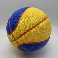 Özel PU Basketbol Topu, İç ve Dış Mekan Sporları için Bütil İç Lastikli Renkli Antrenman Basketbol Topu