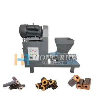 Factory directly supply rice husk briquette press machine for sale full automatic wood sawdust briquette machine