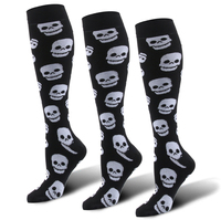 20-30mmHg Varices Athlétique Anti Fatigue Noël Homme Nylon Sport Compression Pied Soie Bas Filles Blanc Bas