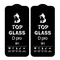 Protection d'écran en verre trempé 0,4 mm 280 AB Glue Double Head Plasma DPro, bord incurvé large en aluminium pour téléphones mobiles