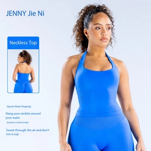 Top sportivo da donna per yoga, reggiseno sportivo imbottito con schiena scoperta per allenamento e fitness - Product Image 2