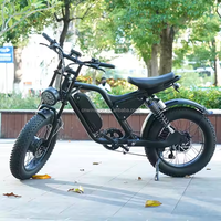 Bicicleta Eléctrica de Montaña con Suspensión Trasera, para Adultos, con Llantas Gruesas, Bicicleta Eléctrica Urbana, Cuadro de Aluminio, Bicicleta Eléctrica para Hombre