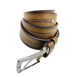 Durable 100% Original Cow Hide Steel Pin Lightweight Eco Friendly Handmade Men's Formal Style Belt 3.8cm Width 140cm Length - Product Image 4